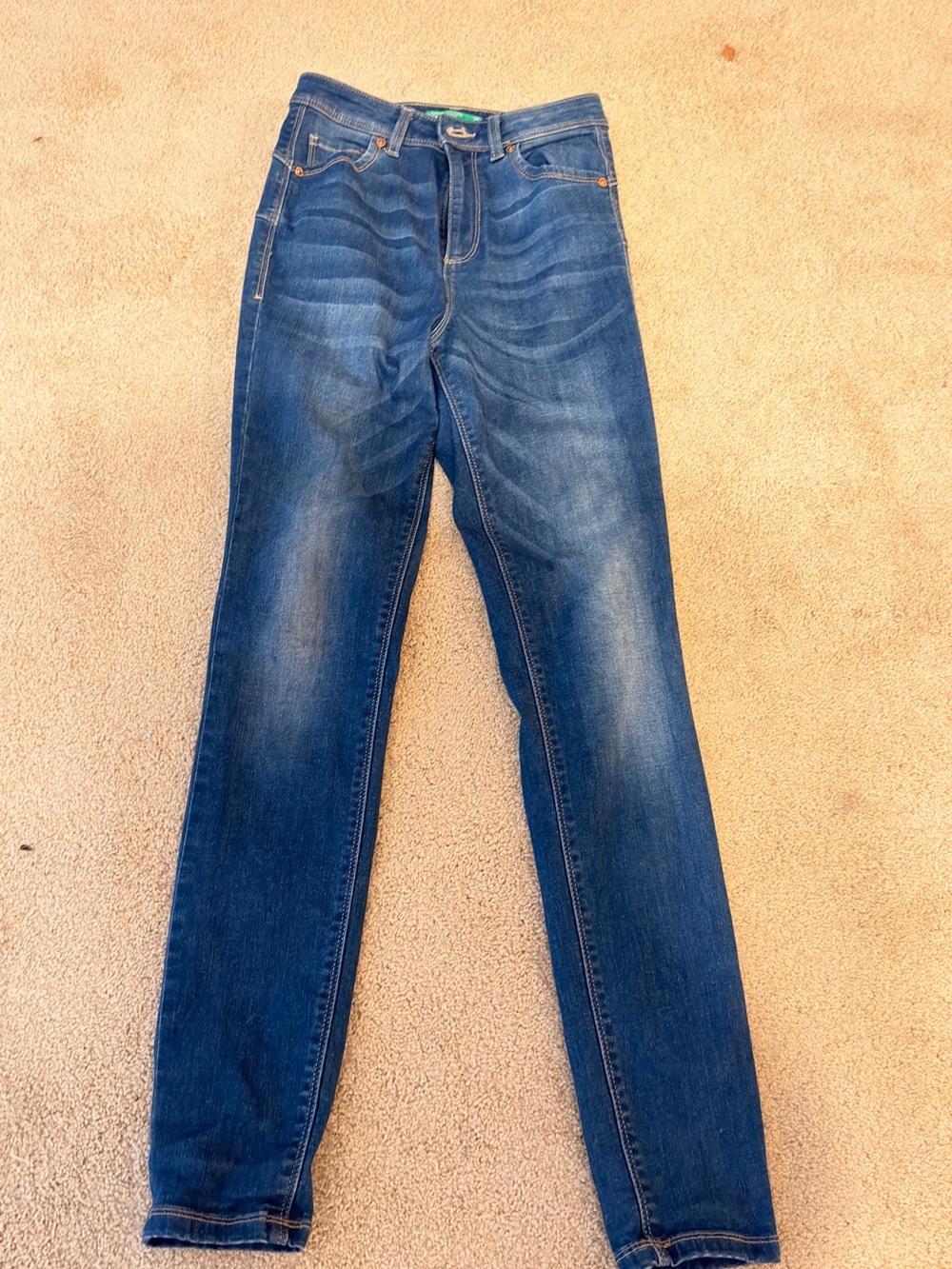 Benetton Skinny Blue Jeans size 25